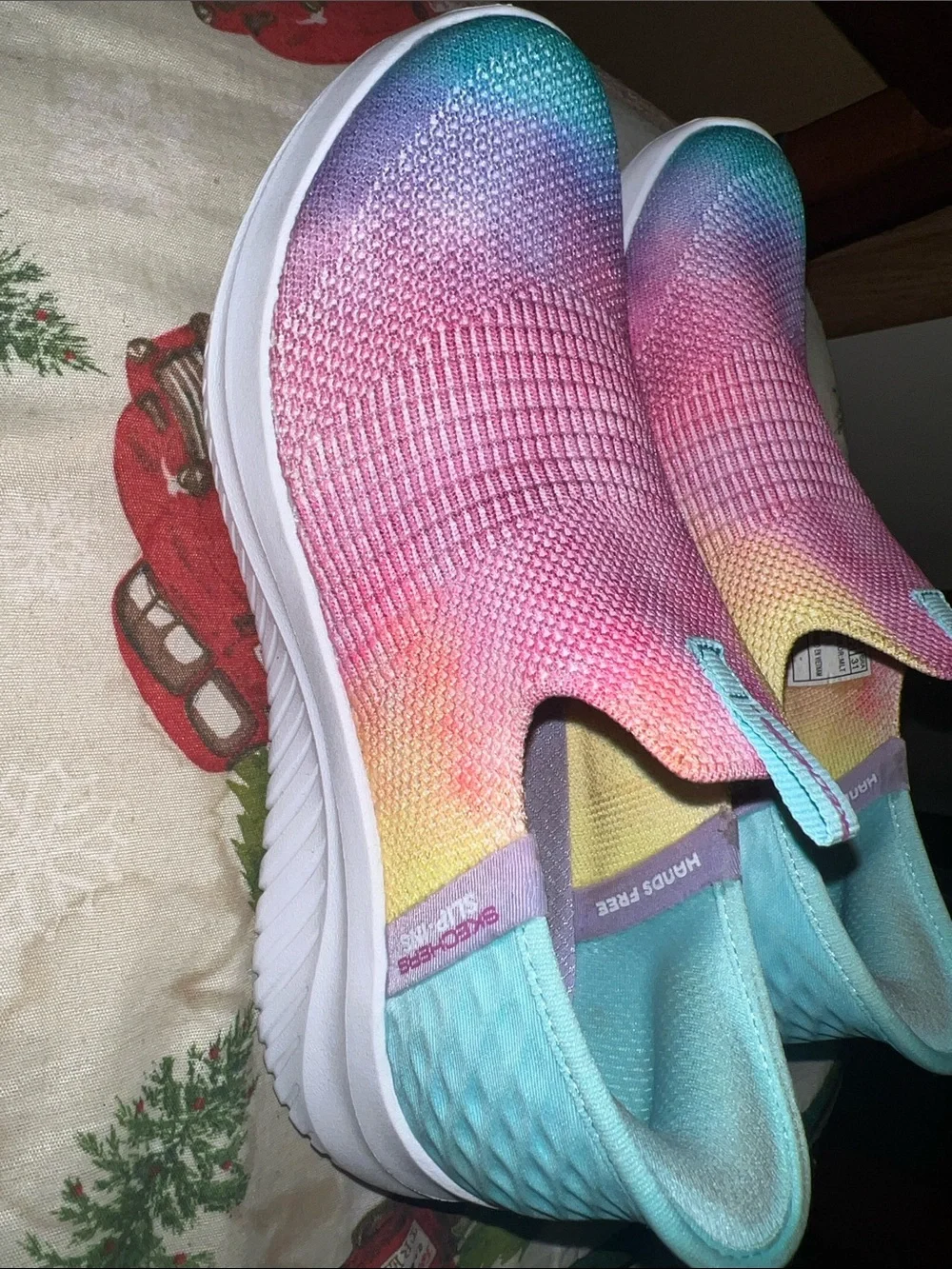 Skechers Kids Slip-On Sneakers in Pink, Teal, Purple, Yellow